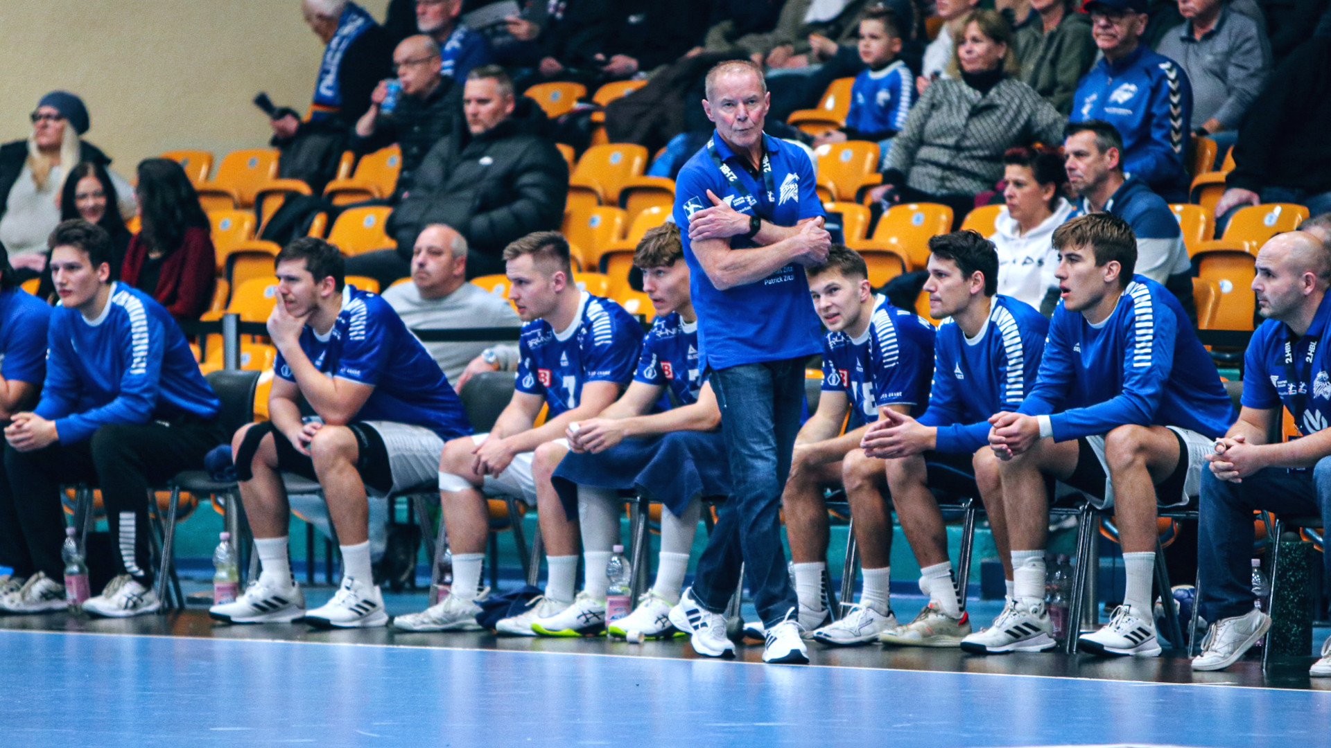 DRHV-Trainer Uwe Jungandreas im Spiel gegen dne TuS N-Lübbecke Saison 2023/24