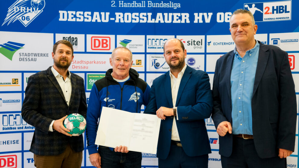 Vertragsverlängerung Hauptsponsor Stadtwerke Dessau