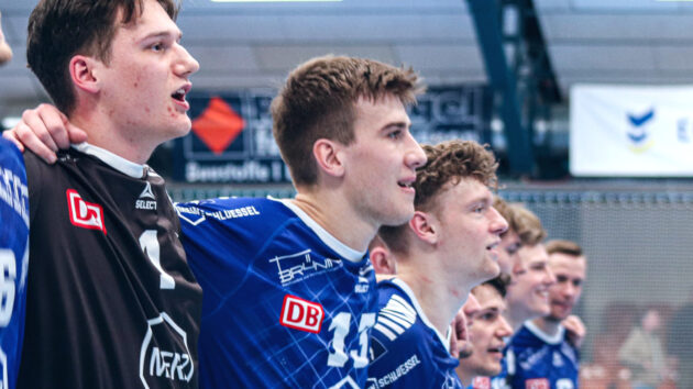 Die Biber nach dem Heimsieg über den VfL Lübeck-Schwartau Saison 2023/24