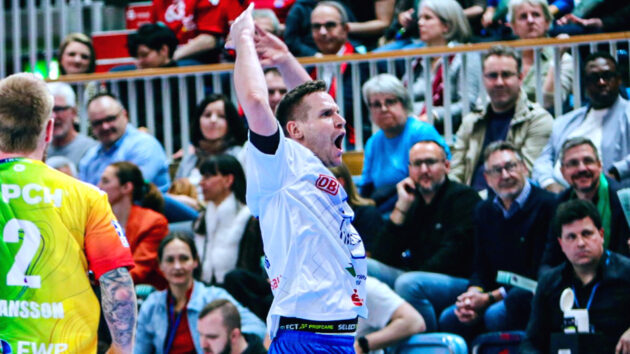 Jakub Hrstka im Spiel gegen den 1. VfL Potsdam Saison 2023/24