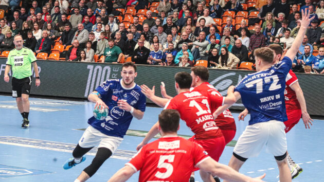 Timo Löser im Spiel gegen die HSG Nordhorn-Lingen Saison 2023/24