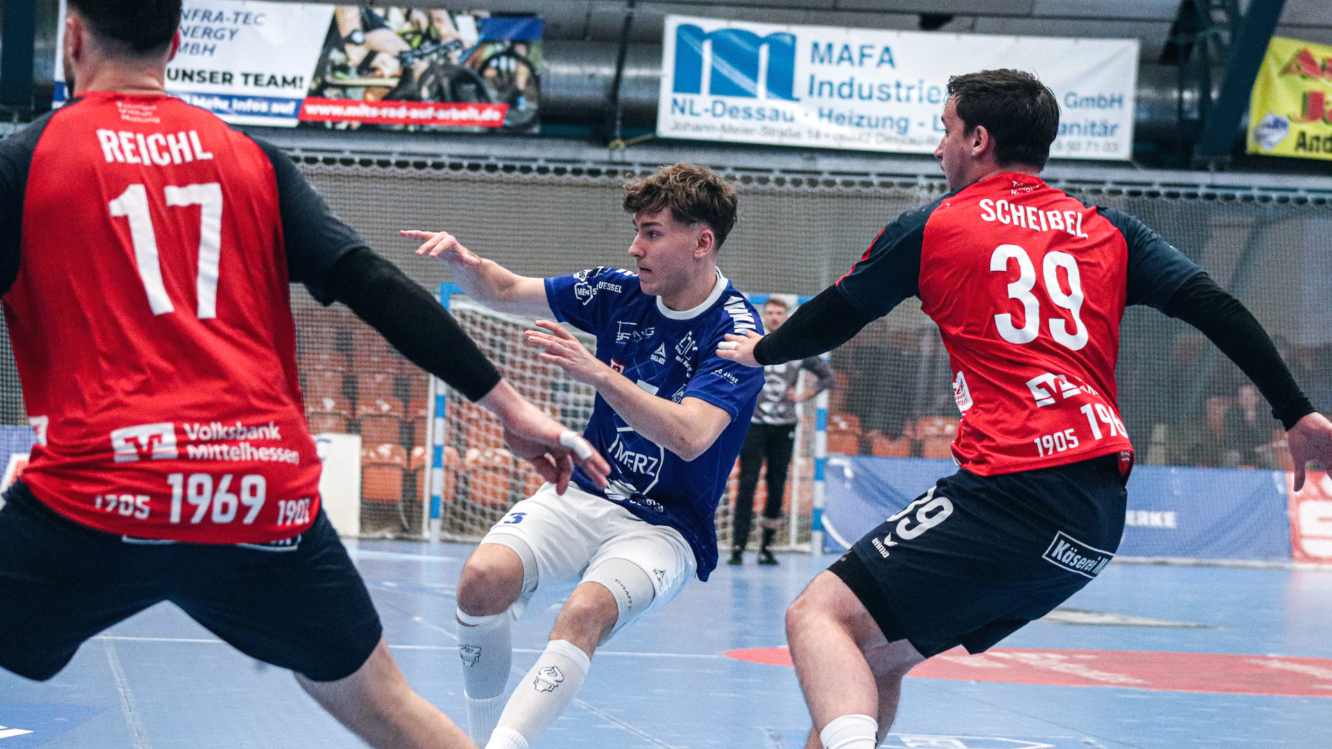 Paul Bones im Spiel gegen den TV 05/07 Hüttenberg Saison 2023/24