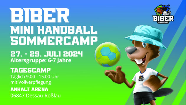 Grafik Biber-Akademie Mini-Sommer-Handballcamp 2024
