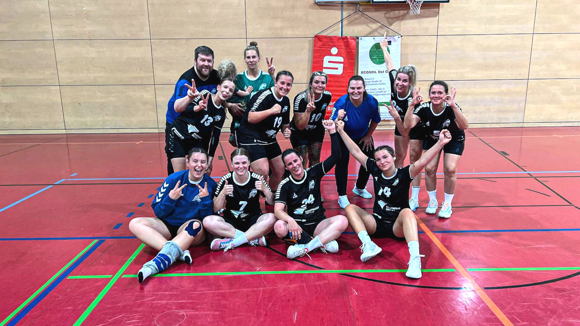 DRHV-Frauen II nach dem Spiel bei der HSG 2000 Wolfen Saison 2024/25