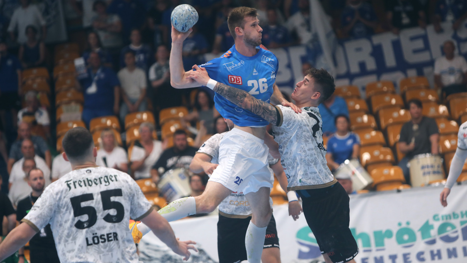 Yannick Danneberg im Spiel gegen den HC Elbflorenz Dresden