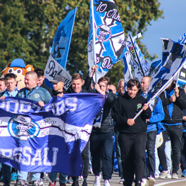 Fanmarsch vor dem Heimspiel gegen die HSG Nordhorn-Lingen Saison 2024/25