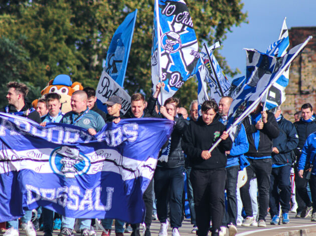 Fanmarsch vor dem Heimspiel gegen die HSG Nordhorn-Lingen Saison 2024/25