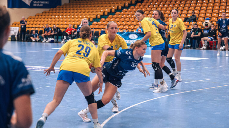 Rika Müller in der Saison 2024/25 beim Heimspiel gegen den HC Leipzig II