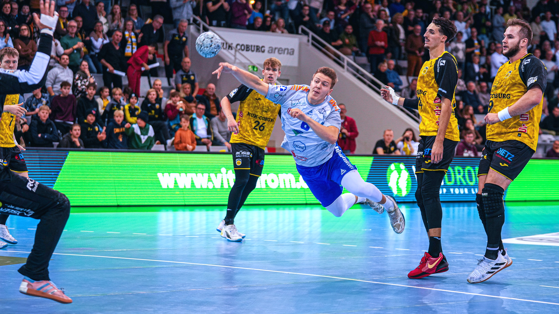 Fritz-Leon Haake im Spiel gegen den HSC 2000 Coburg Saison 2024/25