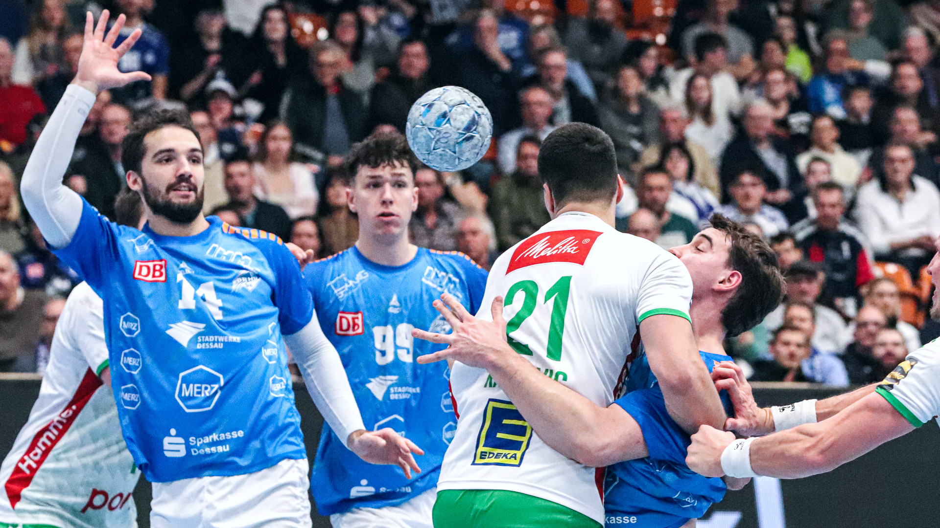 Jakub Powarzyński im Spiel gegen GWD Minden Saison 2024/25