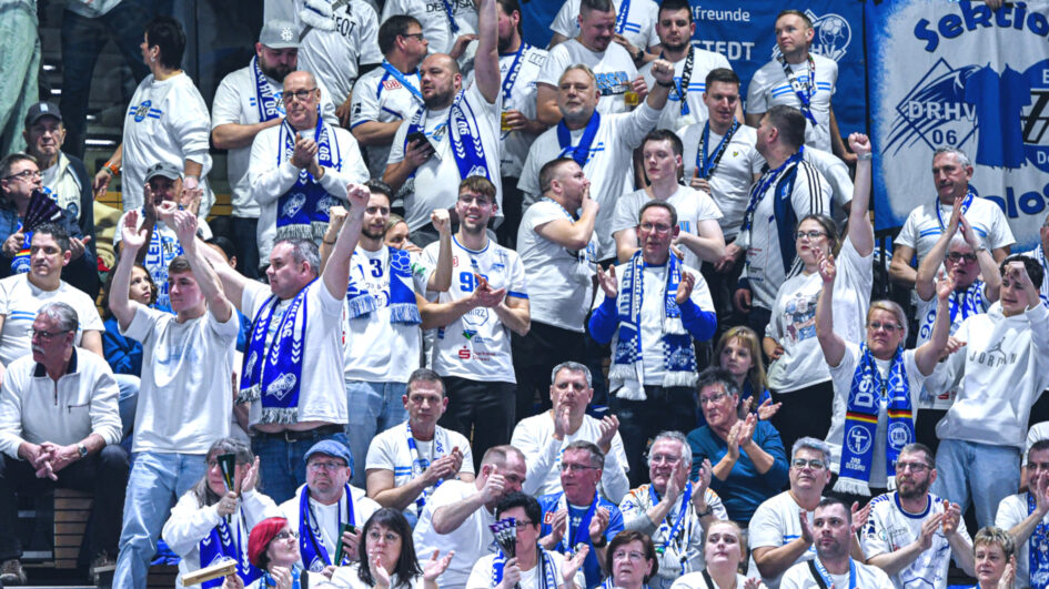 DRHV-Fans beim Auswärtsspiel in Dresden Saison 2024/25