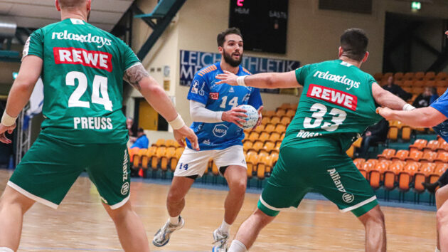 Jakub Powarzyński im Testspiel gegen den SC DHfK Leipzig Saison 2024/25