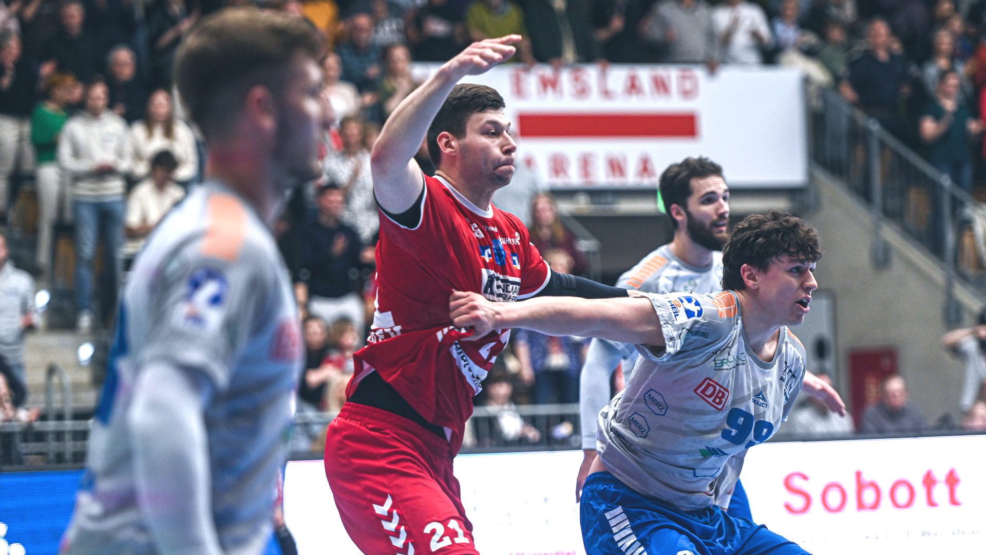 DRHV-Defensive im Spiel gegen die HSG Nordhorn-Lingen Saison 2024/25