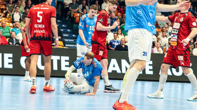 Symbolische Szene DRHV-Heimspiel gegen den VfL Lübeck-Schwartau Saison 2024/25