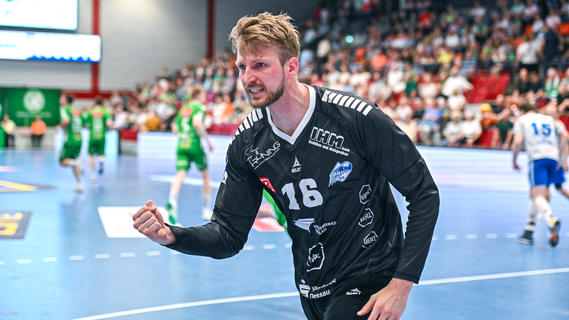 Philip Ambrosius im Spiel gegen GWD Minden Saison 2024/25